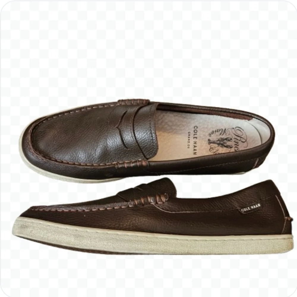 Cole Haan Brown Leather Preppy Penny Loafers Sz 10.5